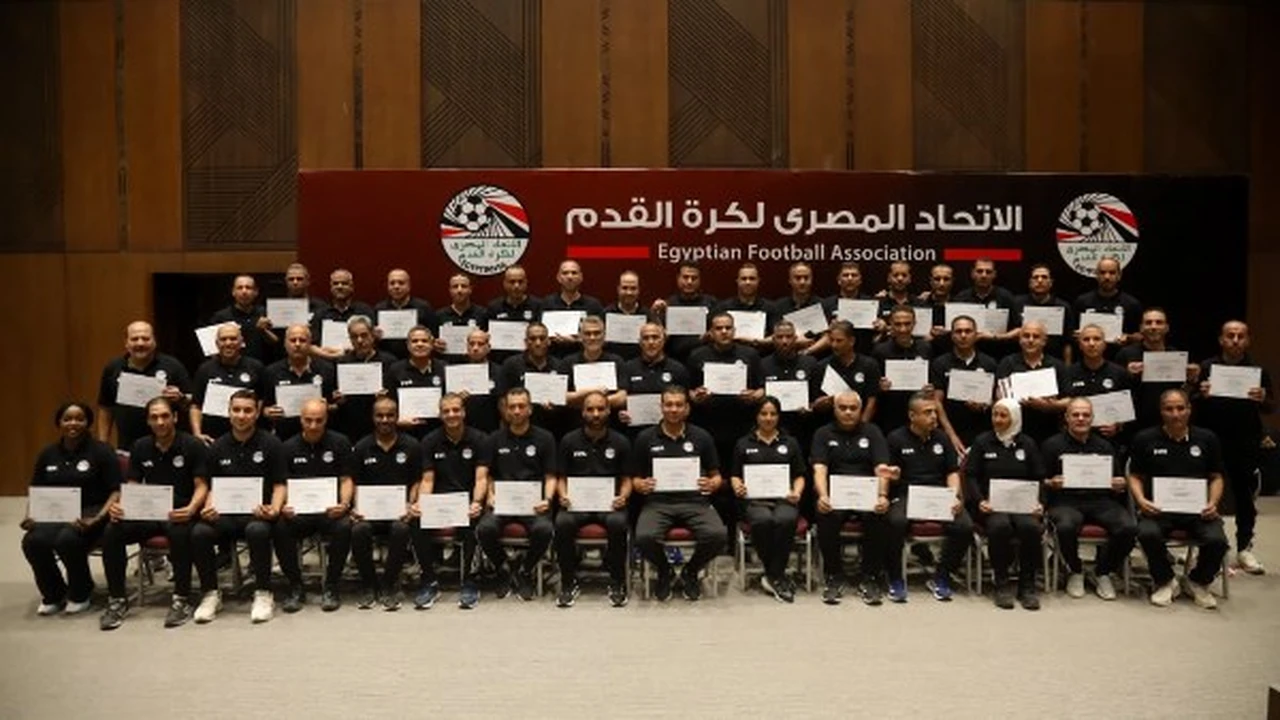 معسكر الحكام واللياقة البدنية في مصر يختتم بتأهيل شامل لمساعدي التحكيم المحترفين